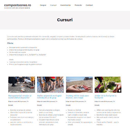 Pagina Cursuri Compostoarea