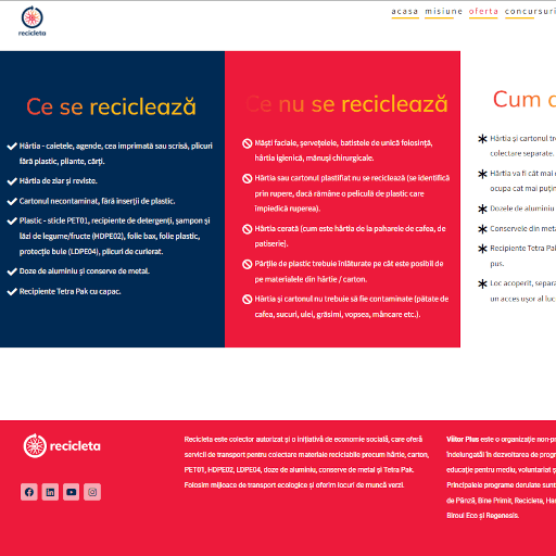 Pagina Materiale reciclabile